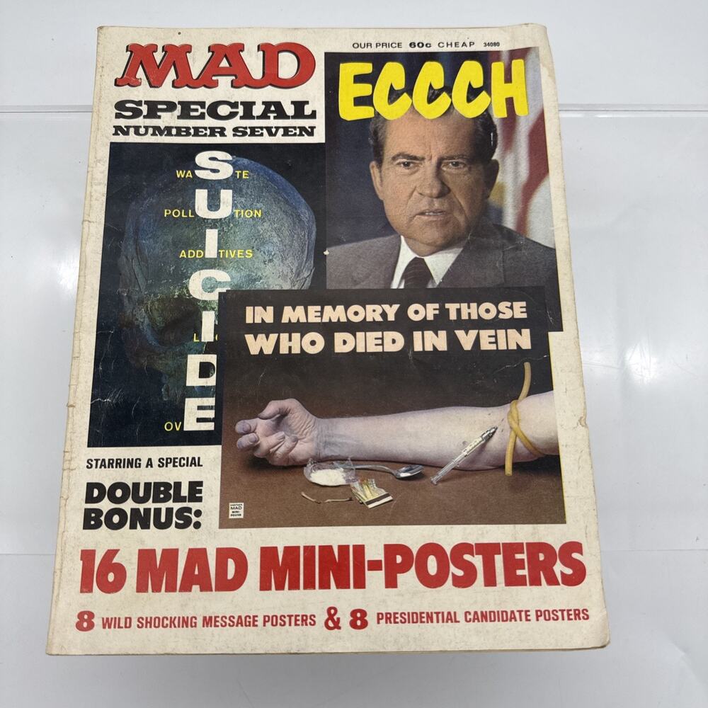 Mad Magazine - 1972 Mad Special Number 7 - w/ 16 Mad Mini-Posters Bonus Inserts
